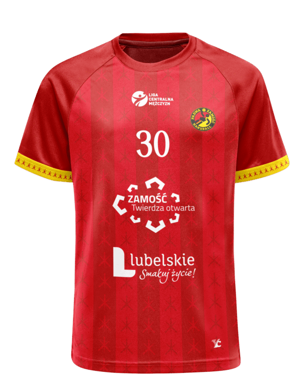 Padwa Zamosc Stroje Kibice Przod Czerwone-FRONT Oficjalna koszulka meczowa sezon 2025/2026