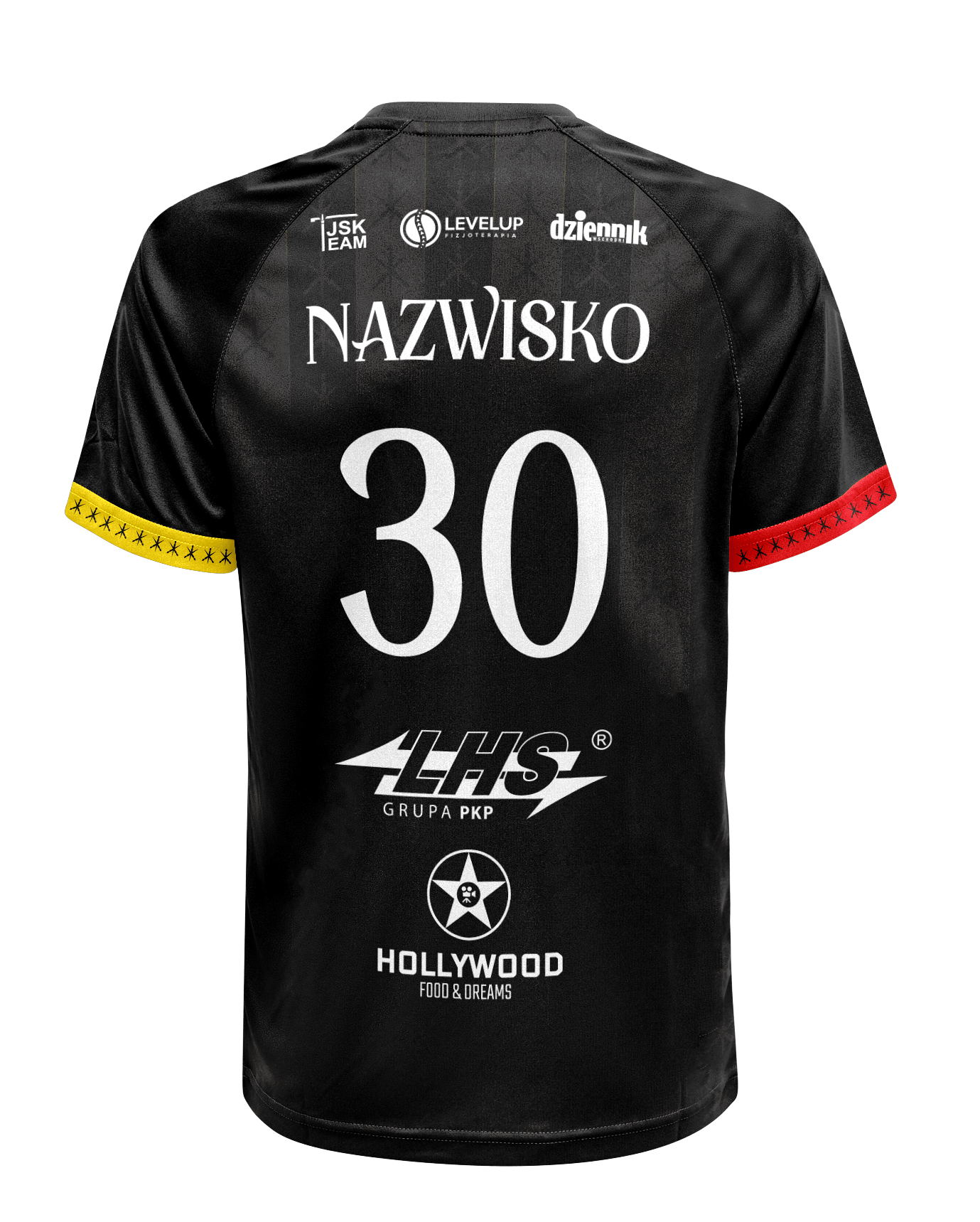 Padwa Zamosc Stroje Kibice Tyl Czarne-BACK Oficjalna koszulka meczowa sezon 2025/2026